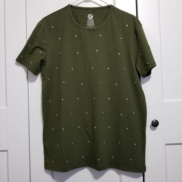 Xray olive tshirt with skulls - Picture 3 of 8